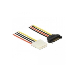 Cablu alimentare Delock SATA 15 pin male - Molex 4 pin female, 1 m