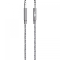 Cablu audio Belkin Jack 3.5mm - Jack 3.5mm, 1.2m, Grey