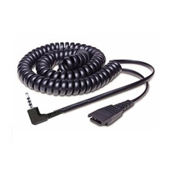 Cablu Jabra QD - Jack 2.5mm Coiled Cord, 0.5-2m, Black