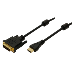 Cablu Logilink, HDMI male - DVI-D male, 2m, Black