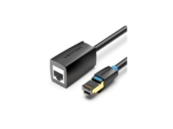 Cablu prelungitor SFTP Vention, RJ-45 (M) la RJ-45 (T), 2m, 40 Gbps, ecranat, 26AWG, cupru, negru, \