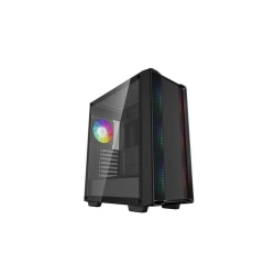 Carcasa DeepCool CC560 ARGB V2, Mid-Tower, fara sursa, ATX negru