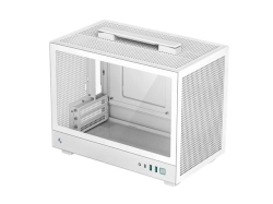 Carcasa DeepCool „CH610”, mini tower, gaming, fara sursa, suporta 4xfan, USB 3.1 gen1 x 2, USB 2.0 x 1, audio+mic, 3 sloturi expansiune, alb