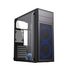 Carcasa PC, Gembird, Midi Tower, USB/USB-C, HD Audio, Negru