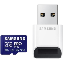 Card de memorie Samsung PRO Plus microSDXC, 256GB,cu cititor