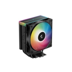 Cooler CPU DeepCool AG400 BK ARGB, 2 ventilatoare, negru