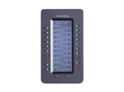 Extension module for GXP2170, GXP2140 and GXV3240. 128x384 backlit LCD, 20 dual-color buttons, 2 pages, Daisy-chain up to 4 modules
