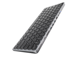 Tastatura AXAGON HMC-KB-US, HUB USB, SD/ microSD, HDMI, PD, layout US, Negru