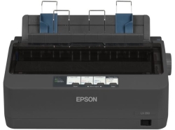 Imprimanta Matriciala Mono Epson LX-350+II(, A4, Functii: Impr., Viteza de Printare Monocrom: 390 cps, Viteza de printare color: nu e cazul, Conectivitate:USB, Duplex:nu, ADF:Nu(timbru verde 11 lei) 