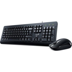 Kit tastatura + mouse Genius KM-160, cu fir, negru, USB