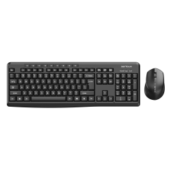 Kit Tastatura Serioux SRXK-SKIT706W, Wireless 2.4Ghz, USB + Mouse Optic, Wireless 2.4Ghz Negru
