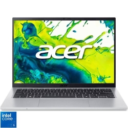 Laptop Acer 14'' Aspire Go 14 AG14-72P, WUXGA IPS, Procesor Intel® Core™ 5 120U (12M Cache, up to 5.00 GHz), 16GB DDR4, 512GB SSD, Intel Graphics, No OS, Pure Silver