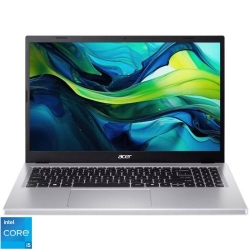 Laptop Acer 15.6'' Aspire Go 15 AG15-71P, FHD IPS, Procesor Intel® Core™ i5-13420H (12M Cache, up to 4.60 GHz), 16GB DDR5, 1TB SSD, Intel UHD, No OS, Pure Silver