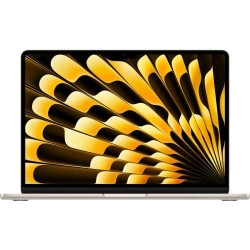 Laptop Apple 13.6'' MacBook Air 13 with Liquid Retina, Apple M3 chip (8-core CPU), 16GB, 256GB SSD, Apple M3 10-core GPU, macOS, Starlight, INT keyboard, 2024
