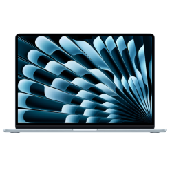 Laptop Apple 15.3'' MacBook Air 15 with Liquid Retina, Apple M4 chip (10-core CPU), 16GB, 256GB SSD, Apple M4 10-core GPU, macOS, Sky Blue, INT keyboard, 2025