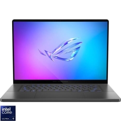Laptop ASUS Gaming 16'' ROG Zephyrus G16 OLED GU605CX, 2.5K 240Hz G-Sync, Procesor Intel® Core™ Ultra 9 285H (24M Cache, up to 5.40 GHz), 64GB LPDDR5X, 1TB SSD, GeForce RTX 5090 24GB, No OS, Eclipse Gray