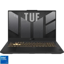 Laptop ASUS Gaming 17.3'' TUF F17 FX707VJ, FHD 144Hz, Procesor Intel® Core™ 5 210H (12M Cache, up to 4.80 GHz), 16GB DDR4, 512GB SSD, GeForce RTX 3050 6GB, No OS, Mecha Gray