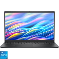 Laptop DELL 15.6'' 15 DC15250, FHD 120Hz, Procesor Intel® Core™ i5-1334U (12M Cache, up to 4.60 GHz), 16GB DDR4, 512GB SSD, Intel Integrated Graphics, Linux, Carbon Black, 3Yr ProSupport