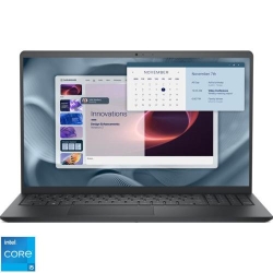 Laptop DELL 15.6'' Pro 15 Essential PV15250, FHD 120Hz, Procesor Intel® Core™ i5-1334U (12M Cache, up to 4.60 GHz), 8GB DDR5, 512GB SSD, Intel Integrated Graphics, Linux, Carbon Black, 3Yr ProSupport