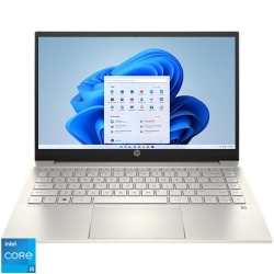 Laptop HP 14'' Pavilion 14-dv1012nq, FHD IPS, Procesor Intel® Core™ i5-1155G7 (8M Cache, up to 4.50 GHz), 16GB DDR4, 512GB SSD, Intel Iris Xe, Win 11 Home, Warm Gold