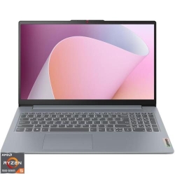Laptop Lenovo 15.6'' IdeaPad Slim 3 15AMN8, FHD, Procesor AMD Ryzen™ 5 7520U (4M Cache, up to 4.3 GHz), 16GB LPDDR5, 512GB SSD, AMD Radeon 610M, No OS, Arctic Grey