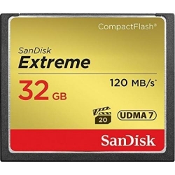 Memory Card SanDisk Compact Flash Extreme, 32GB, 120MB/s