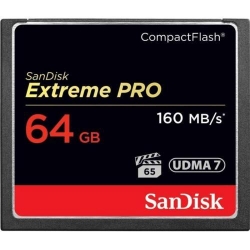 Memory Card SanDisk Compact Flash Extreme, 64GB, 160MB/s