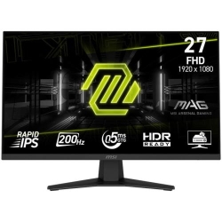 Monitor Gaming MSI MAG 274F, 27'', IPS, Full HD, 200Hz, 1ms, HDMI DP Headphone out Tilt Black