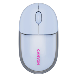 Mouse Canyon OnClick 24, Wireless, Bluetooth Transparent/Albastru