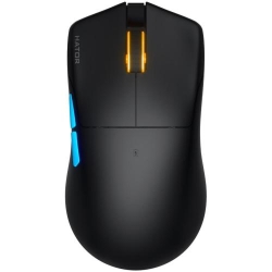 Mouse gaming wireless Hator Pulsar 3 PRO, 30K DPI, senzor Optical PixArt PAW 3950, switch HATOR Optical 100M, side switch Kailh 3M, negru