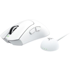 Mouse gaming wireless Razer DeathAdder V4 Pro, 45K DPI, alb