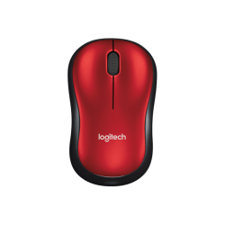 Mouse Optic Logitech, USB Wireless, Red-Black