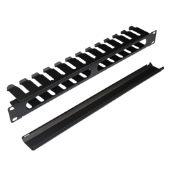 Organizator de cabluri XCAB, XCAB-1701, 1U, Negru