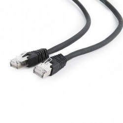 Patchcord Gembird RJ45, Cat. 6A, FTP, 0.25m, Black