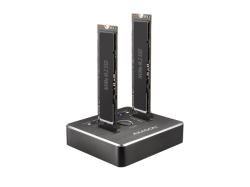 Rack ADSA-M2C, USB3.1 - 2x M.2, Docking Station, Negru