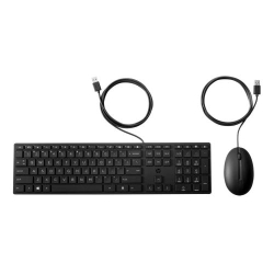 Set tastatura si mouse HP 320MK, cablat, negru, US ENG