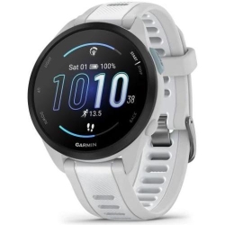 Smartwatch Garmin Forerunner 165, curea Silicon, Mist Grey/Whitestone