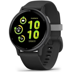 Smartwatch Garmin vivoactive 5, GPS, 42mm, curea silicon, Slate/Black