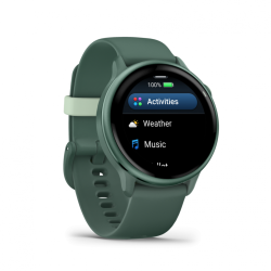 Smartwatch Garmin vivoactive 6, GPS, 42mm, curea silicon, Jasper Green/J. Green Metallic