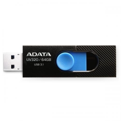 Stick Memorie AData UV320 64GB, USB 3.1, Black-Blue