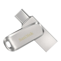 Stick memorie SanDisk Ultra Dual Drive Luxe 128GB, USB-C/USB 3.0, Silver