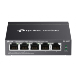 Switch TP-Link Omada DS105GP, 4 porturi, Gigabit, PoE+
