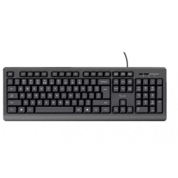 Tastatura qwerty, Trust, LED, Negru