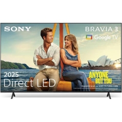Televizor Sony BRAVIA 3 LED 43S35, 108 cm, Smart Google TV, 4K Ultra HD, Clasa E (Model 2025)