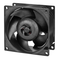 Ventilator Arctic S8038-7K Black PWM, 80 mm, 4 bucati