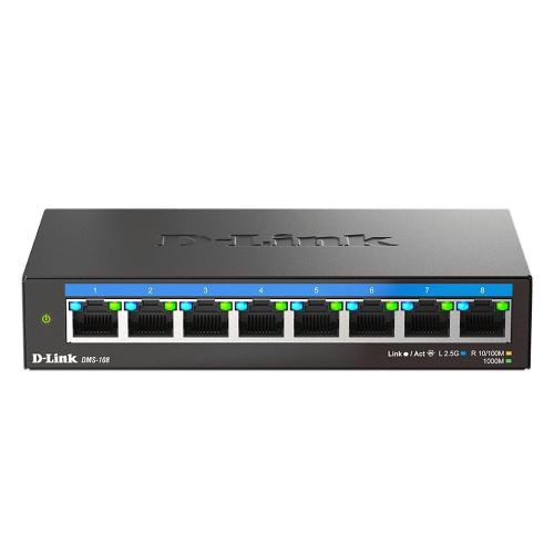 Switch, D-Link, 8 porturi, model DMS-108/E, 8x2,5 GB/s